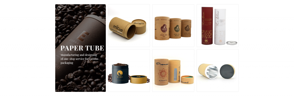 デザイン コーヒー豆クラフト紙包装ルーフ茶シリンダー チューブ ボックス -  - 5